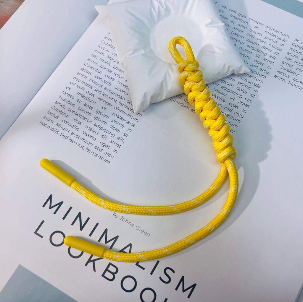 Hand-woven Color Bag Hanging Mobile Phone Lanyard Fashionable Handmade DIY Braided Rope Pendant Diamond Knot Keychain