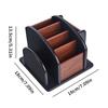 Wooden Storage Box Stationery Pens Notebooks Scissors And Remote Controls Storage Home Office Desktop Organizer