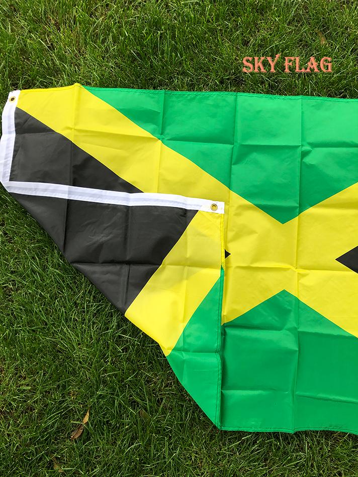 SKY FLAG Флаг Ямайки Национальный флаг 90X150см Для подвешивания Полиэстер Jam JM Флаг Ямайки Украшение для дома