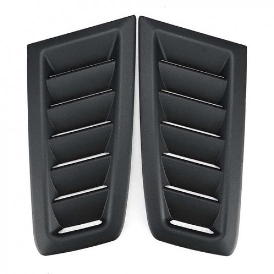 Car Hood Vent Scoop Air Flow Intake Louvers Cooling Bonnet Cover Matte Black