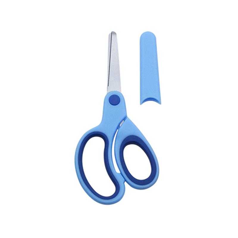 Left-handed Scissors Student Stainless Steel Colorful Cute Scissors Children's Small Scissors Simple Safety Office Scissors