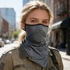 Защита от солнца Быстросохнущая ткань Ледяной шелк Защита для лица с эластичными ушными петлями Треугольный шарф Удлиненный бафф для лица