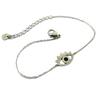 [P7957] - Designer Steel Bracelet 'Eye of Fatma' Silver - 12x8 Mm