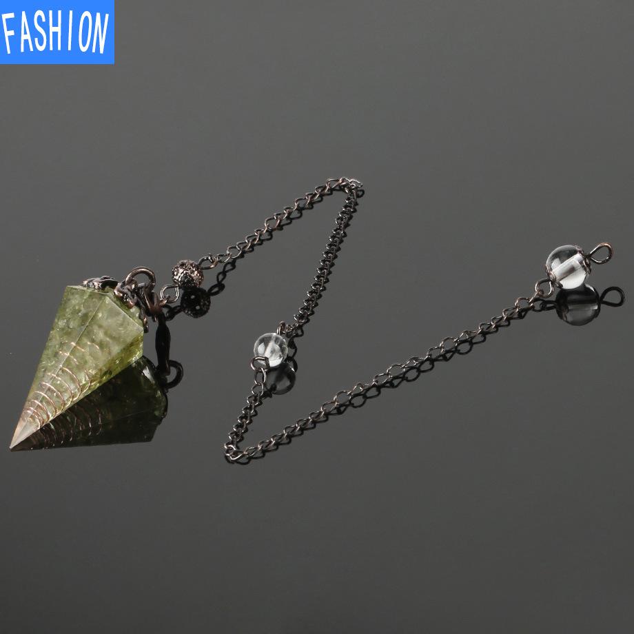 Подвеска Dream Will Focus Yoga из натурального камня, конус, исцеляющее ожерелье