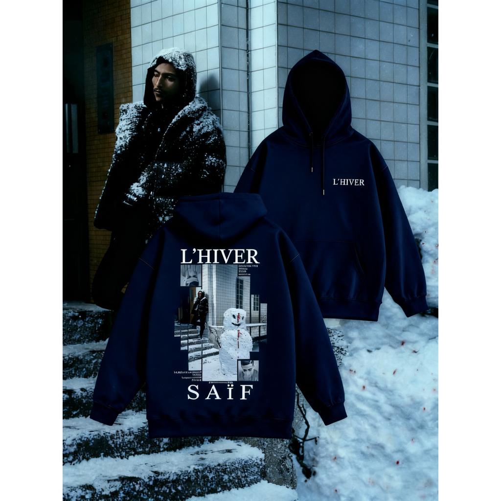 L'HIVER Hoodies Men Women Fleece Warm Autumn Winter Sweatshirt Streetwear Y2k Casual Loose Oversized Pullover Tracksuit Female Male Clothing