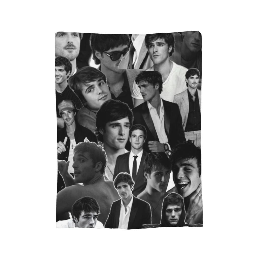 Jacob Elordi I Love My Boyfriend Blanket Fleece Winter Breathable Soft Throw Blanket for Home Travel Bedspread