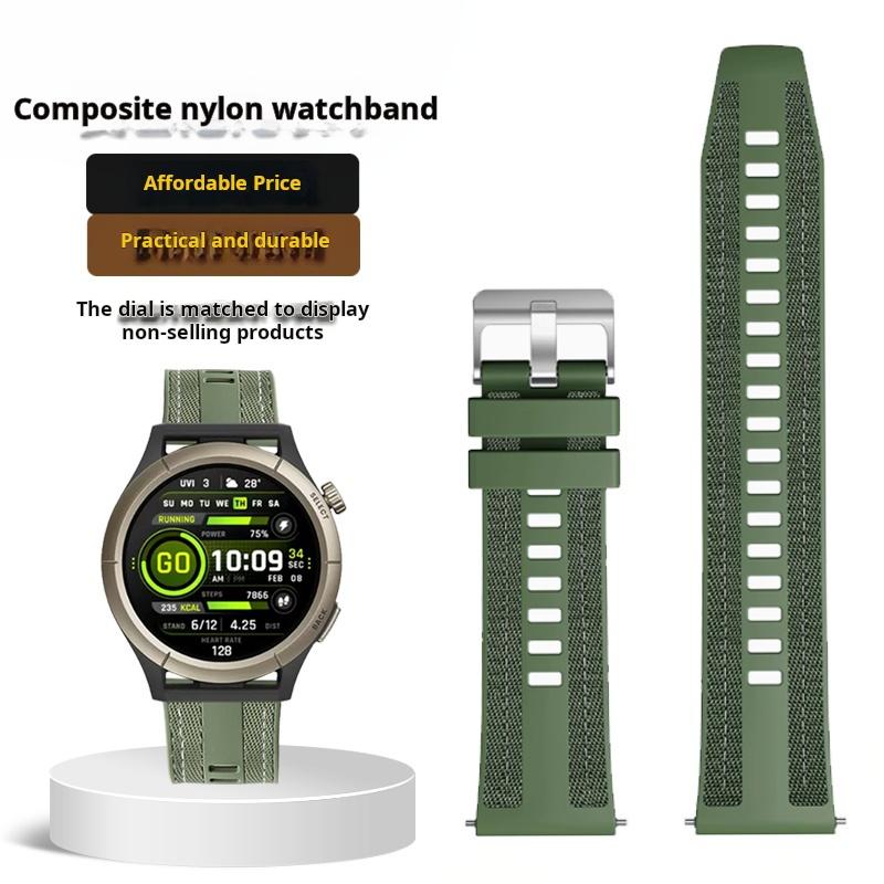 Ремешок для часов Huami Smart Amazfit Balance Cheetah Pro GTR4 Xiaomi Mi мужской спортивный композитный нейлоновый ремешок 22 мм