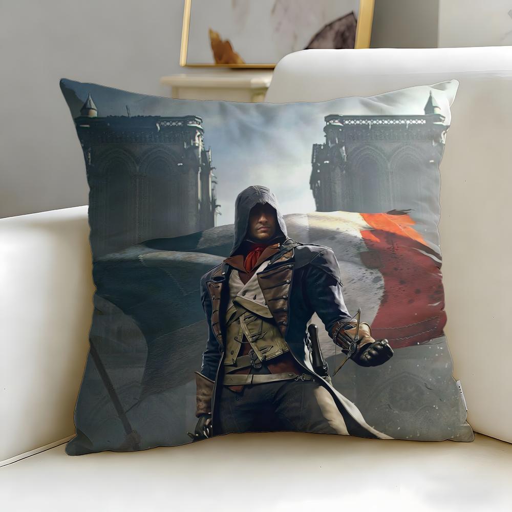 Классическая игра Assassin's Creed Наволочка Мягкая и Легко стирающаяся – Универсальная для Дивана, Кровати, Путешествий и Офиса