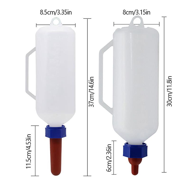 Бутылка для доения крупного рогатого скота емкостью 1000 мл, пластиковая поилка для поросят, овец, коз, ветеринарное оборудование, 1 шт.