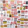Generic 75 Sheets Warning Labels Variety Safety Sign Stickers American Funny Stickers English Funny Warning Stickers