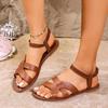 Ladies Shoes On Offer Light Open Toe Women's Sandals Summer Beach Casual Sandals Women Elastic Band Plus Size Flat Shoes Female