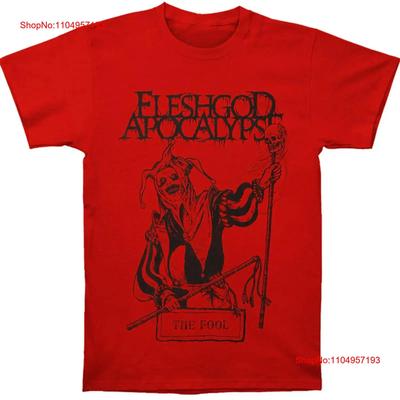 Fleshgod Apocalypse группа THE FOOL красная футболка UNISEX S 5XL JJ5293 винтажная Стирка с графикой Универсальная Удобная Мягкая Эластичная