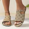 Новые летние плоские сандалии с открытым носком, женские повседневные пляжные шлепанцы, женские шлепанцы 2025