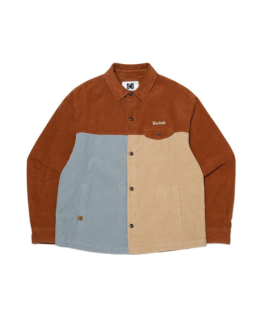 Kodak Brownie Стеганая рубашка-куртка Коричневая