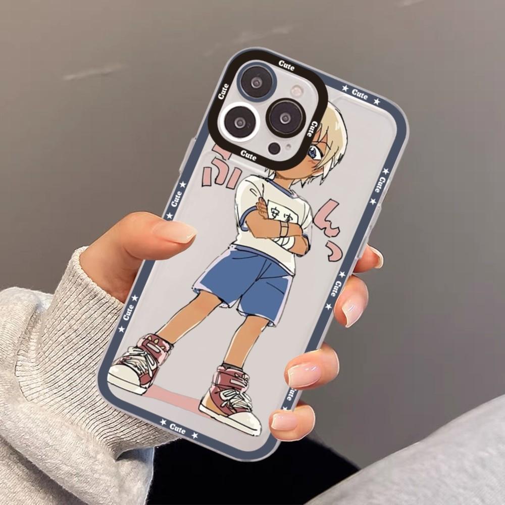 Japanese Detective Conan Anime Phone Case For iPhone 15 11 12 13 14 Mini Pro Max XR X XS TPU Clear Case