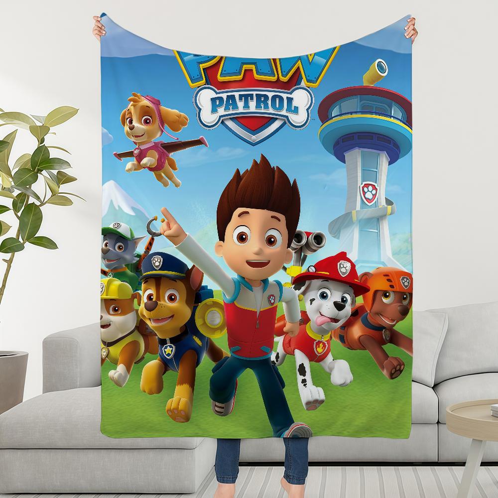 Blanket Throw Super Cosy Plush Living P-PAWS-ES Room Sofa Couch Childish CARTOON P-PatrolS-ES Birthday Gifts