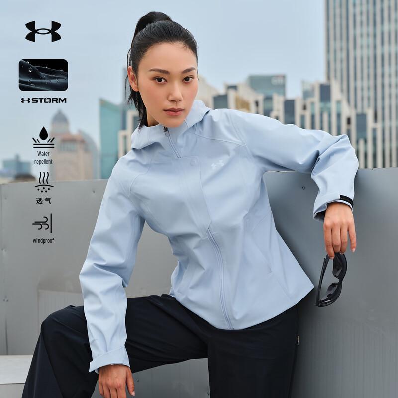 Under Armour Женская мягкая софтшелл куртка с капюшоном для улицы