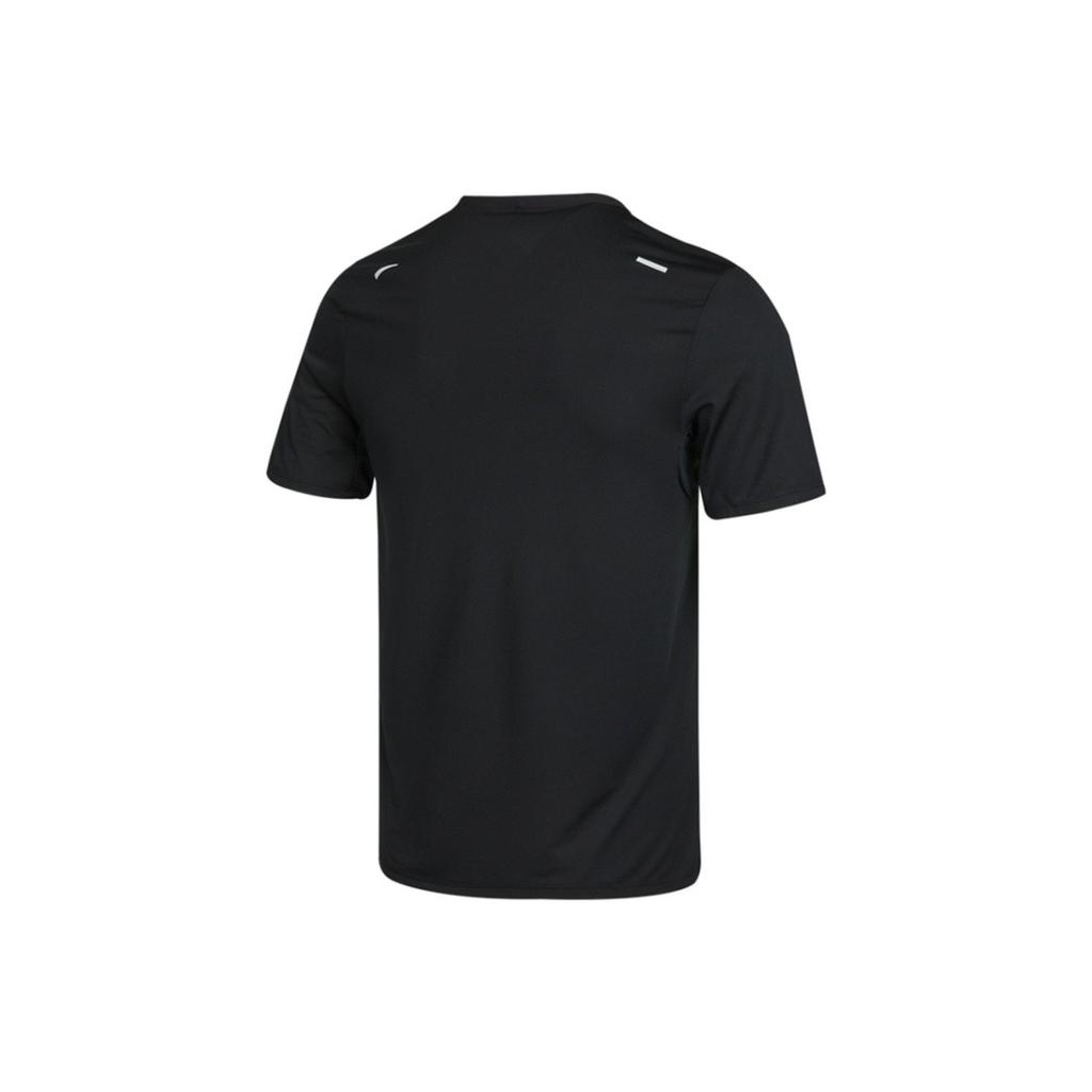 Nike Дышащая и удобная мужская футболка с коротким рукавом для бега, черная
