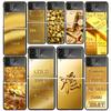 Чехлы с принтом узоров из чистого золота для Samsung Galaxy Z Flip 4 5 6 7 3 Z Flip7 Flip6 Flip4 Flip5 Flip3 5G Жесткие противоударные Fundas C