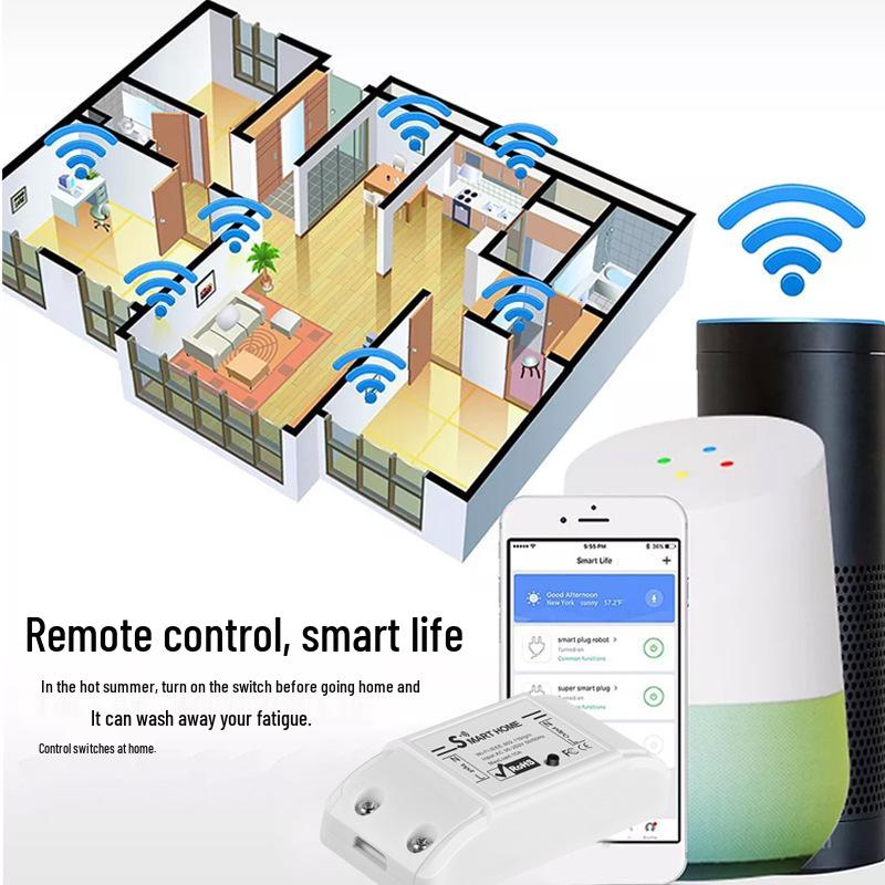 Умный WiFi-переключатель Graffiti ZigBee3.0: Беспроводной пульт дистанционного управления с таймером
