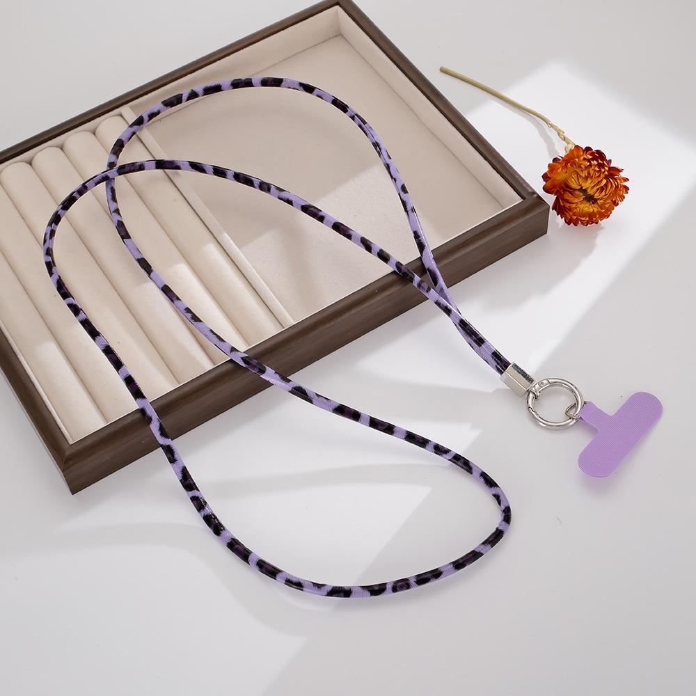 Цепочка для телефона с леопардовым принтом - Универсальный короткий шнурок и ремешок через плечо