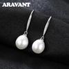 Серьги-капли из серебра 925 пробы с жемчугом для женщин, ювелирные украшения для свадьбы