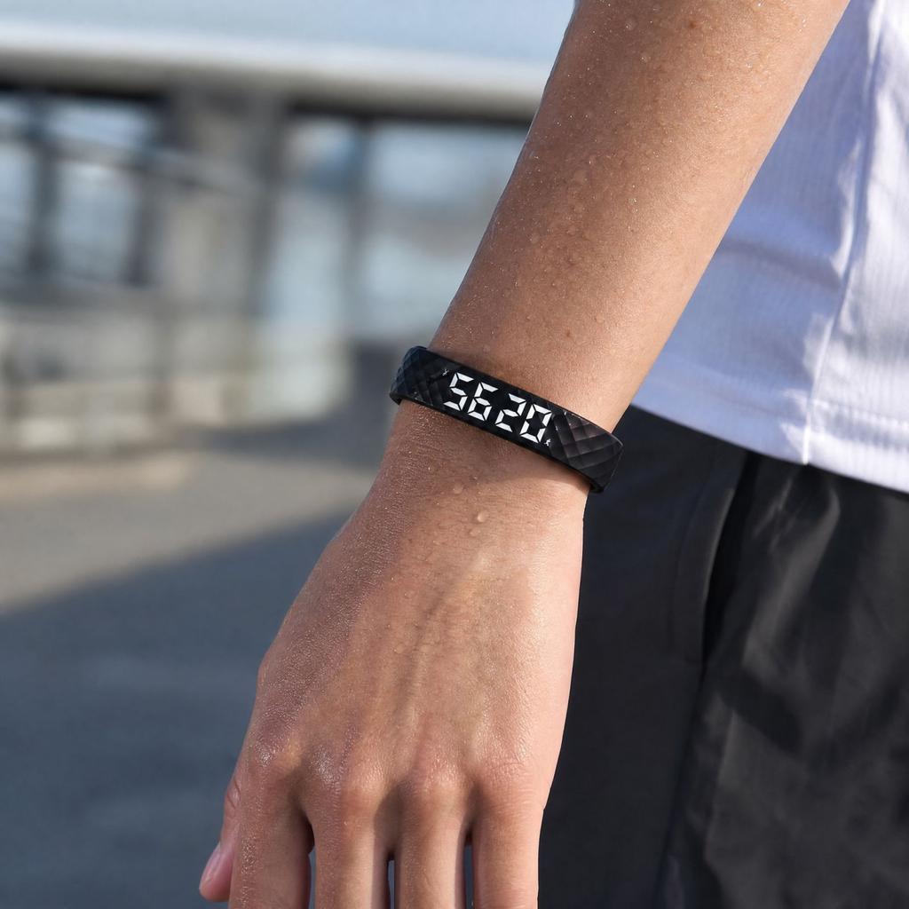 Vibrating Alarm Wristband Heavy Sleepers Adults Wrist Band Clock Watch Bands for Deaf People Silent Bracelet Sleeper Wearable Bed Sleep