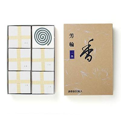 Упаковка Shoeido spiral из 60 благовоний, двухрядная, форма,