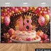 2D баннер-фон для фотосессии на 18-летие