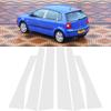 4 шт. Серебристые Подходят для Volkswagen Polo Mk4 (9N)Седан 4-дверный 2002-2010 Стойки кузова автомобиля Накладки на оконные проемы дверей Наклейки Аксессуары