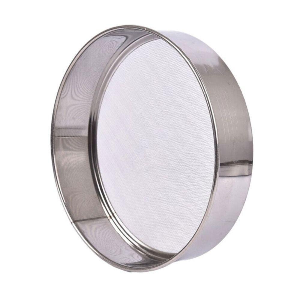 Round Kitchen Mesh Flour Sifter Stainless Steel Strainer Sifters Durable Sugar Filter Mesh