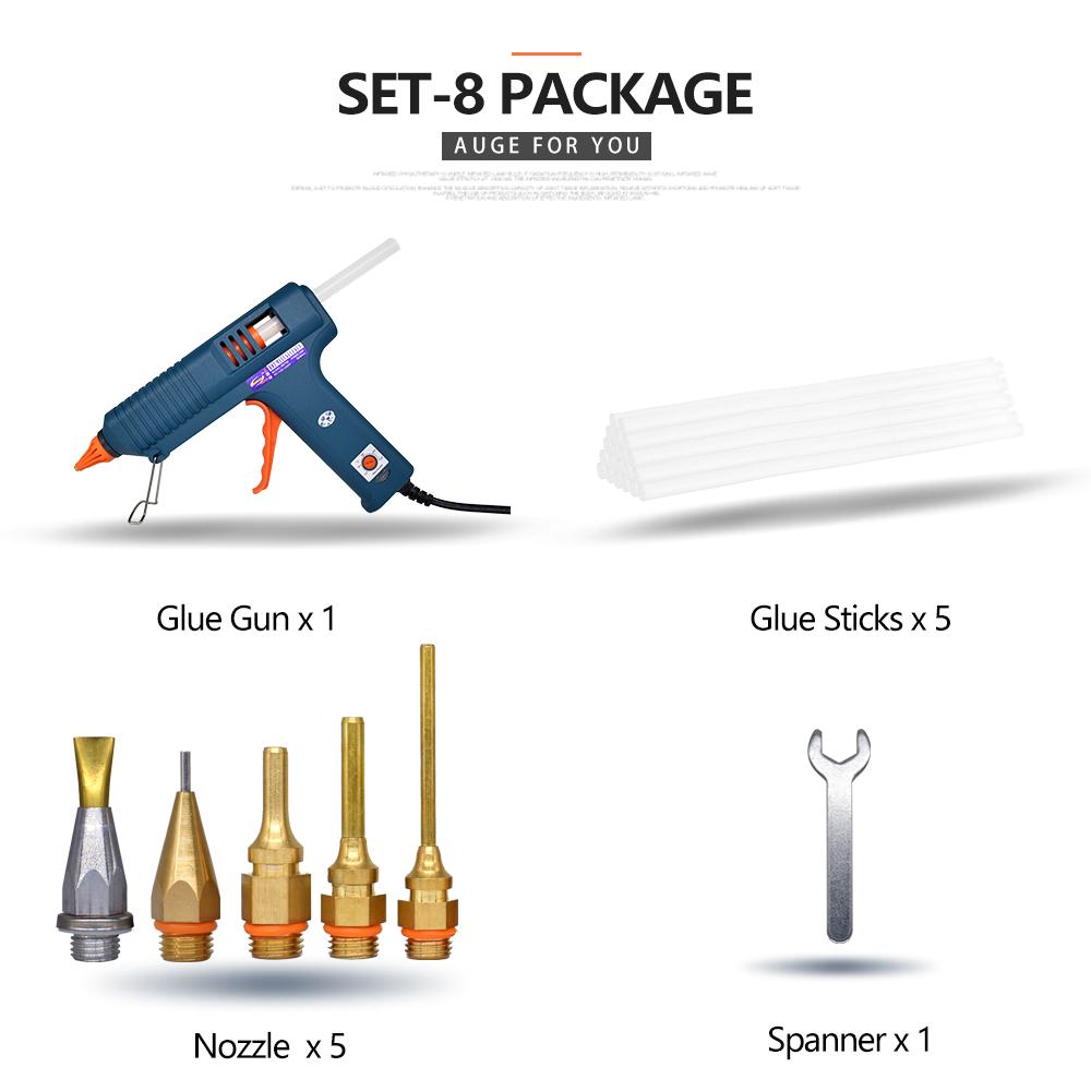 150 Вт термоплавкий клеевой пистолет с контролем температуры для дома, DIY, промышленное производство, использование 11 мм, клеевые стержни, сопло из чистой меди