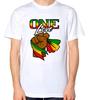 Футболка One Love Джа Раста Регги Растафарианский Топ