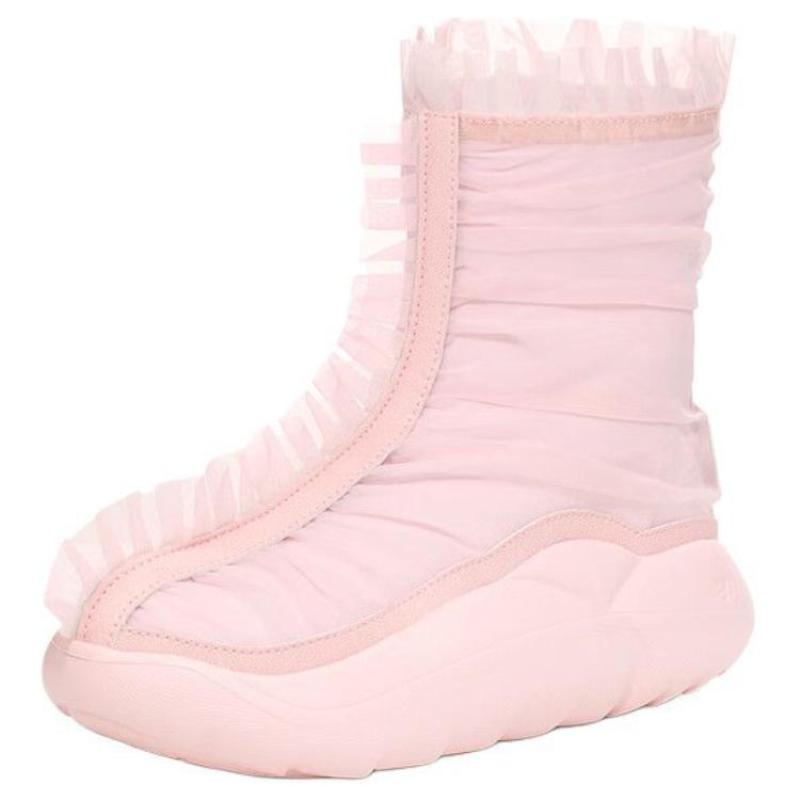 UGG Кроссовки женские Collina Strada Ruffle Boot Short Ракушечно-розовые 1170290-SLPN