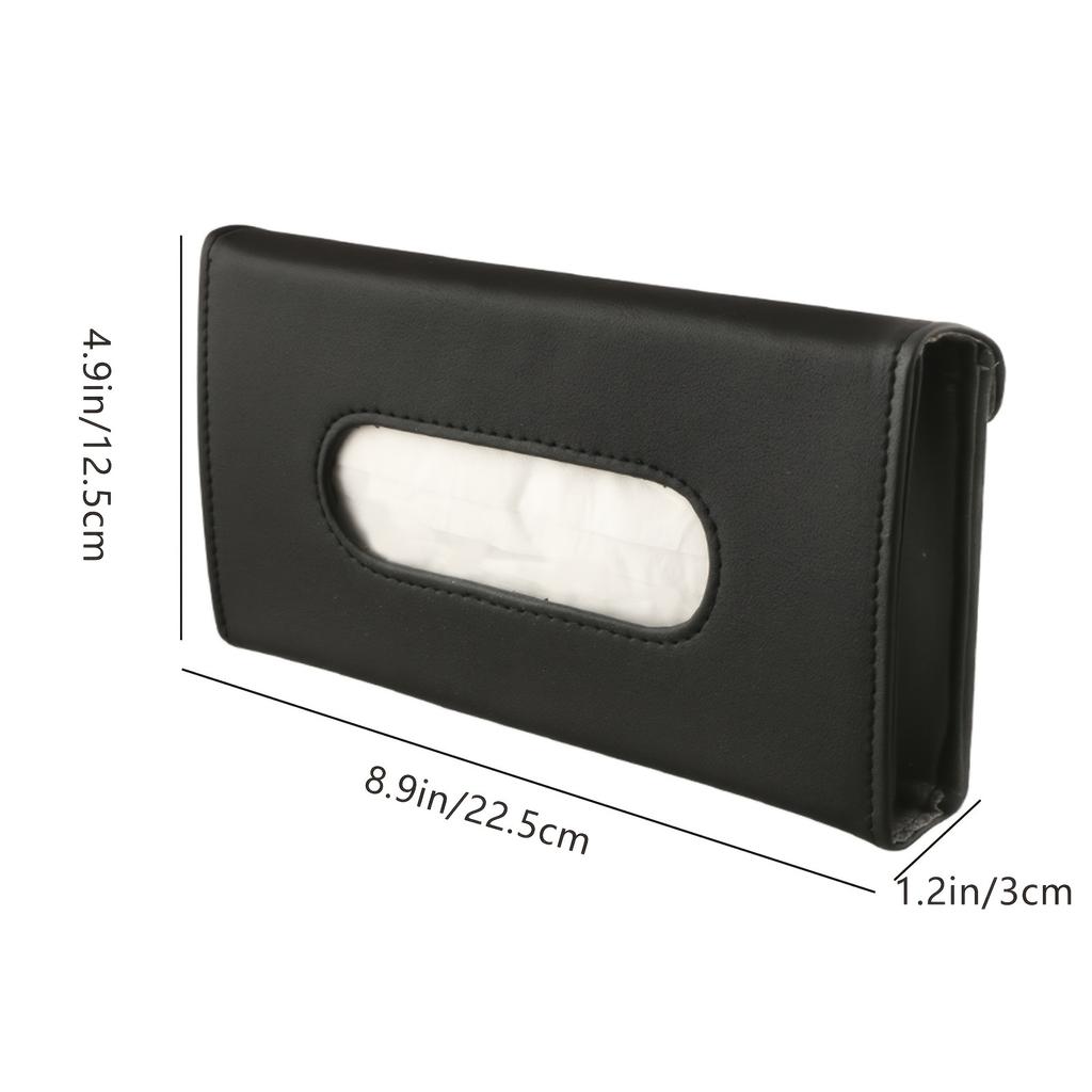 1PC Car Mounted Paper Box, Hanging Type Tissue Box, Creative Car Tissue Bag, Sun Visor Paper Box