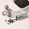 Figure-Shaped Silicone Tea Infuser Flexible Heat-Resistant Tea Strainer for Loose Leaf Easy-Clean Filter for Home Office Novelty Tea Accessory