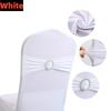 New 50-10PCS Elastic Chair Knot Wedding Decoration Buckle Sashes Back Cover Mariage Hotel Home Seat Elegant Modern Ribbon Decors