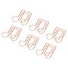 100pcs Paper Clips Multipurpose Innovative Cute Shape Rustproof Electroplating Metal Paperclips for