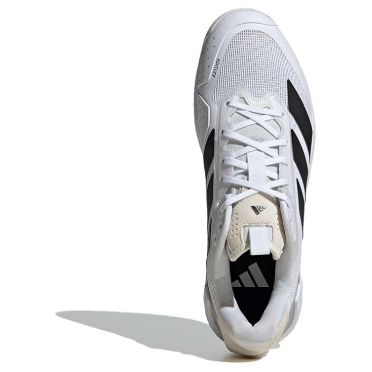 Adidas Adizero Ubersonic 5 белые черные унисекс кроссовки Cloud-White Core-Black Silver-Metallic IE1376