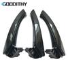 Car Interior Door Carbon Fiber Inside Pull Handle Cover Trim Replacement For BMW 3 Series E90 E91 E92 316 318 320 325