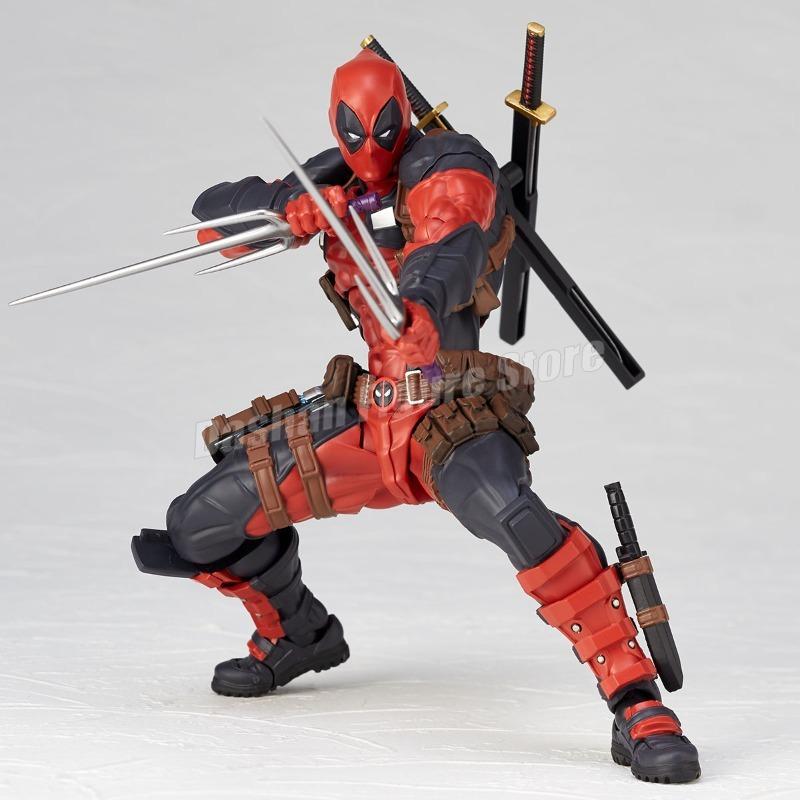 Потрясающая фигурка Дэдпула 2.0 Amazing Yamaguchi ПВХ Коллекционная 15 см Kaiyodo Revoltech 025EX Фигурка Дэдпула и Росомахи Модель Игрушка