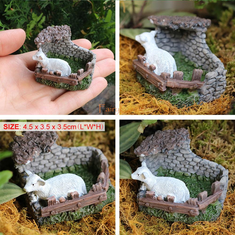 Miniature Animals Figures Resin Fairy Garden Mini Farm Jungle Animal Figurines Tiny Miniatures Items Set Collection Accessories