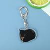Мультяшный Каваи Банан Кот Брелок Креативный Хлеб Сердце Брелок Держатель для Ключей Ключи Сумка DIY Циркон Подарок для Друзей Детей