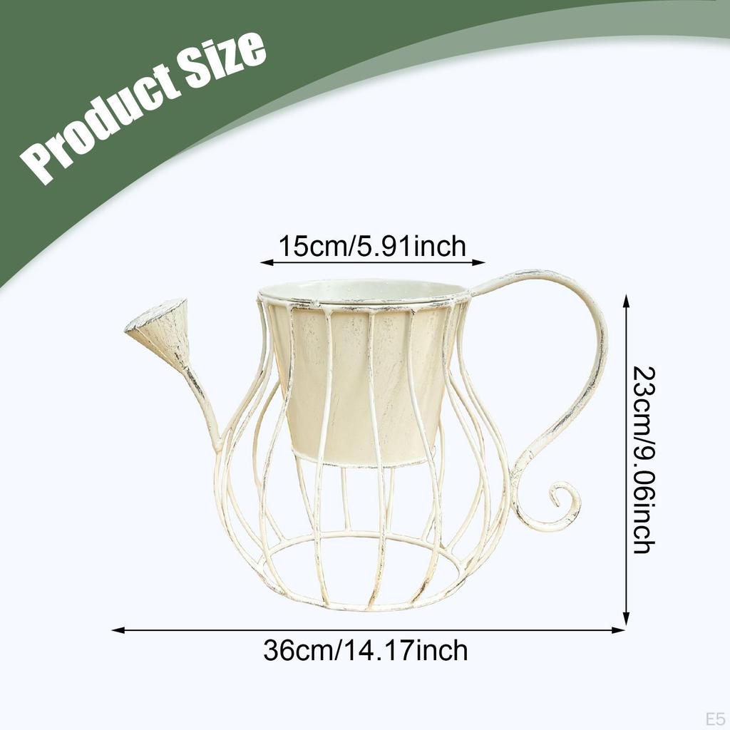 Лейка Формы Цветочный Горшок Кашпо Милый Металлический Универсальный Контейнер для Растений Железная Кашпо