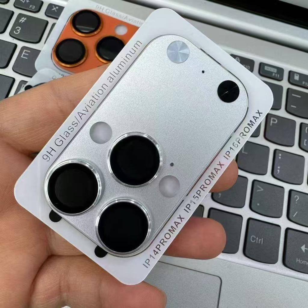 Для iPhone 14 15 16 17 Pro 9H Закаленное Стекло Защитная Наклейка на Объектив Камеры Чехол с Конвертером для Вспышки