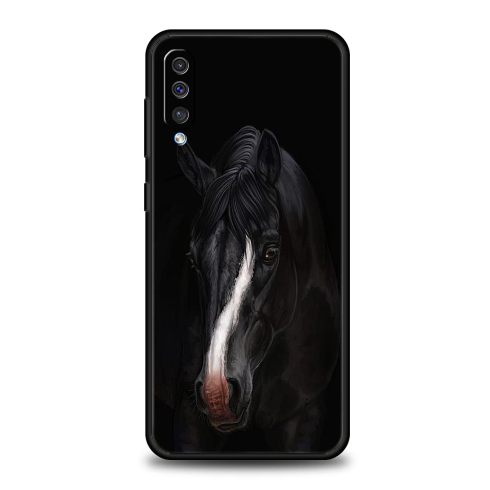 Чехол для телефона с изображением животного Лошадь для Samsung Galaxy A56 A36 A26 A16 A34 A24 A42 A22 A20 A12 A40 A30 A10 5G Мягкий ТПУ Чехол-оболочка Сумка Funda