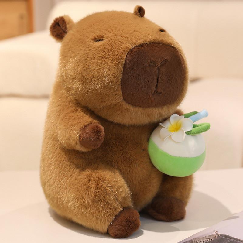 Capybara Plush Toy Ice Cream Smoothie Toy Childrens Animal Cartoon Doll