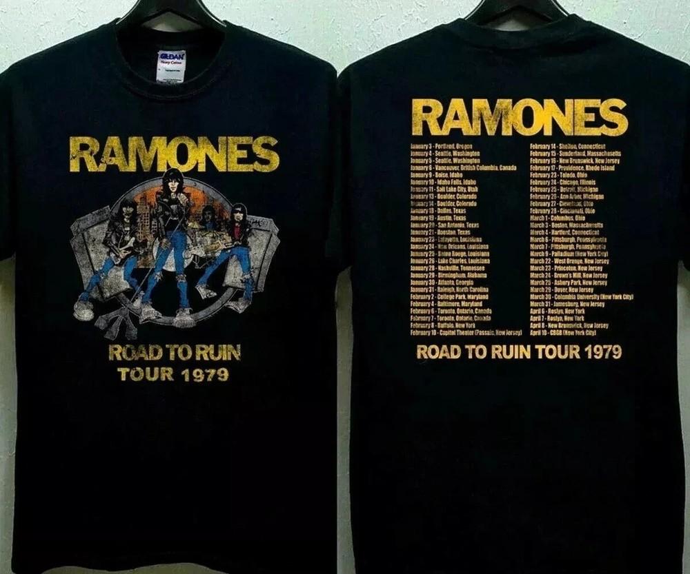 Ramones Дорога к Разрушению Тур 1979 Футболка Унисекс Футболка