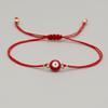2025 Year of the Snake Lucky Red String Handmade Beaded Bracelet Set with Evil Eye for Couples