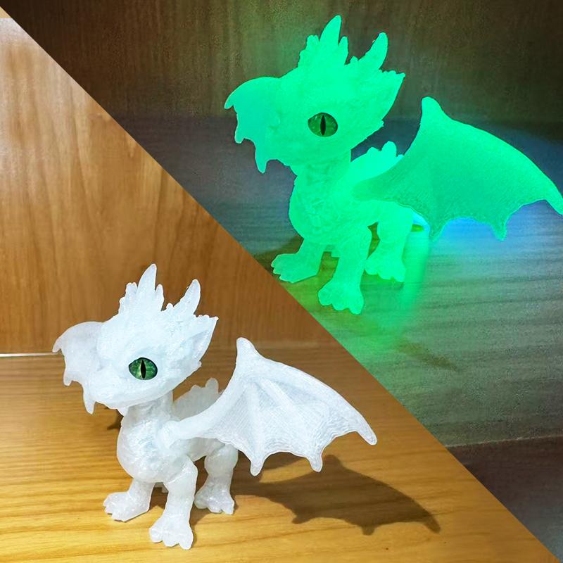 3D-печатный дракон, Игрушки-фигурки драконов для снятия стресса, Подвижные модели животных, Настольные украшения, Симуляционные модели, Фигурки, Подарки